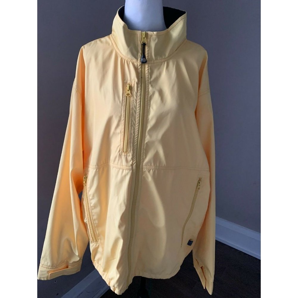 Nexus Apparel windbreaker Jacket Micro Polyester Bonded Fabric Men XL yellow